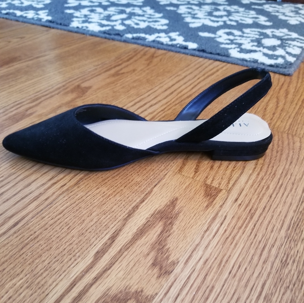 Alfani Black Sling Back